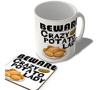 McMug - Crazy Potato Lady - Mug and Coaster Set, Ceramic, 11fl.oz.