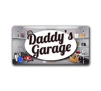 McMug - Daddy's Garage - Metal Sign, Decorative Sign, 200mm x 100mm