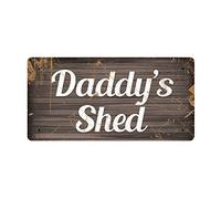 McMug - Daddy's Shed - Metal Sign, Decorative Sign, 200mm x 100mm