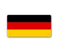 McMug - German Flag - Germany Metal Sign, Decorative Sign, 200mm x 100mm