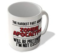 McMug - Hardest Part About a Zombie Apocalypse - Pretending I'm Not Excited - Mug, Ceramic, 11fl.oz.