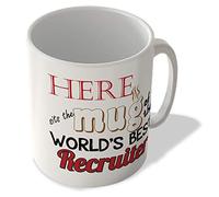 McMug - Here Sits The Mug of The World's Best Recruiter - Mug, Ceramic, 11fl.oz.
