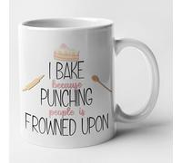 McMug - I Bake Because Punching People is Frowned Upon - Baking Mug, Ceramic, 11fl.oz.