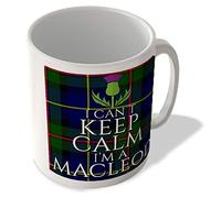McMug - I Can't Keep Calm I'm a Macleod - Macleod of Harris Tartan - (Thistle) - Scottish Mug, Ceramic, 11fl.oz.