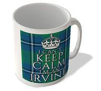 McMug - I Can't Keep Calm I'm an Irvine - Irvine Ancient Tartan - (Crown) - Scottish Mug, Ceramic, 11fl.oz.