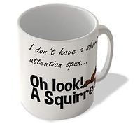 McMug - I Don't Have a Short Attention Span... Oh Look! A Squirrel! - Mug, Ceramic, 11fl.oz.