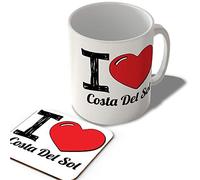 McMug - I Love Costa Del Sol - Mug and Coaster Set, Ceramic, 11fl.oz.
