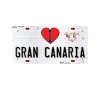 McMug - I Love Gran Canaria - Metal Sign, Decorative Sign, 200mm x 100mm