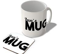 McMug - Ian's Mug - Name Mug and Coaster Set, Ceramic, 11fl.oz.