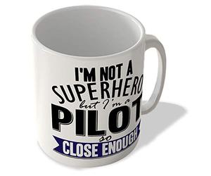 McMug - I'm Not a Superhero But I'm a Pilot So Close Enough - Mug, Ceramic, 11fl.oz.
