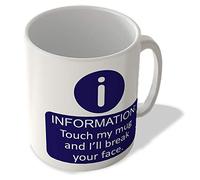 McMug - Information : Touch My Mug and I'll Break Your Face - Mug, Ceramic, 11fl.oz.