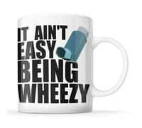McMug - It Ain't Easy Being Wheezy - Inhalor Users and Asthma Warriors Mug, Ceramic, 11fl.oz.