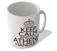 McMug - Keep Calm and Let Athena Handle It - White Background - Mug, Ceramic, 11fl.oz.