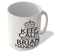 McMug - Keep Calm and Let Brian Handle It - White Background - Mug, Ceramic, 11fl.oz.