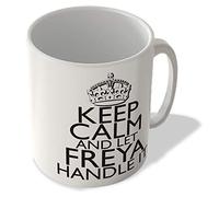 McMug - Keep Calm and Let Freya Handle It - White Background - Mug, Ceramic, 11fl.oz.