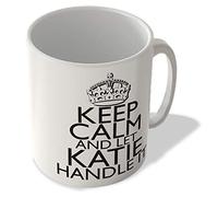 McMug - Keep Calm and Let Katie Handle It - White Background - Mug, Ceramic, 11fl.oz.
