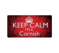 McMug - Keep Calm I'm a Cornish - Metal Sign, Decorative Sign, 200mm x 100mm