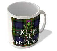 McMug - Keep Calm I'm a Ferguson - Ferguson Modern Tartan - (Thistle) - Scottish Mug, Ceramic, 11fl.oz.