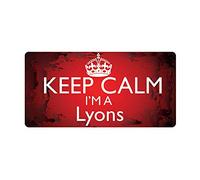 McMug - Keep Calm I'm a Lyons - Metal Sign, Decorative Sign, 200mm x 100mm