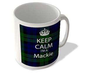 McMug - Keep Calm I'm a Mackie Scottish Clan Tartan - Mug, Ceramic, 11fl.oz.