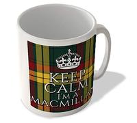 McMug - Keep Calm I'm a MacMillan - MacMillan Old Modern Tartan - (Crown) - Scottish Mug, Ceramic, 11fl.oz.