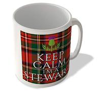 McMug - Keep Calm I'm a Stewart - Stewart Royal Tartan - (Thistle) - Scottish Mug, Ceramic, 11fl.oz.