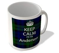 McMug - Keep Calm I'm an Anderson - Scottish Clan Tartan - Mug, Ceramic, 11fl.oz.