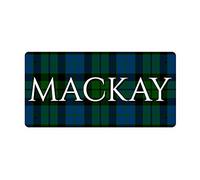 McMug - Mackay (Mackay Modern Tartan) - Metal Sign, Decorative Sign, 200mm x 100mm