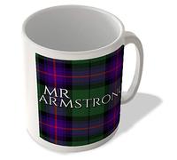 McMug - Mr Armstrong - Armstrong Modern Tartan - (Full Background) - Scottish Mug, Ceramic, 11fl.oz.