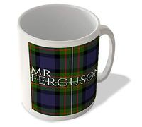 McMug - Mr Ferguson - Ferguson Modern Tartan - (Full Background) - Scottish Mug, Ceramic, 11fl.oz.