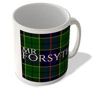 McMug - Mr Forsyth - Forsyth Modern Tartan - (Full Background) - Scottish Mug, Ceramic, 11fl.oz.