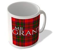 McMug - Mr Grant - Grant Modern Tartan - (Full Background) - Scottish Mug, Ceramic, 11fl.oz.
