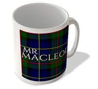 McMug - Mr Macleod - Macleod of Harris Tartan - (Full Background) - Scottish Mug, Ceramic, 11fl.oz.