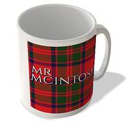 McMug - Mr Mcintosh - Mcintosh Modern Tartan - (Full Background) - Scottish Mug, Ceramic, 11fl.oz.