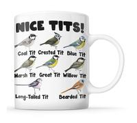 McMug - Nice T*ts! - Funny Bird Watcher Mug, Ceramic, 11fl.oz.