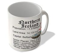 McMug - Northern Ireland - Fun Facts - White Background - Mug, Ceramic, 11fl.oz.