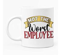 McMug - Not The Worst Employee - Funny Colleague Mug, Ceramic, 11fl.oz.