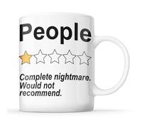McMug - People Rating - 1 Star - Would Not Recommend - Funny Mug, Ceramic, 11fl.oz.