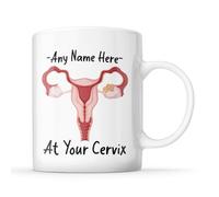 McMug - Personalised - Any Name - at Your Cervix - Doctor/Midwife/Nurse Mug, Ceramic, 11fl.oz.