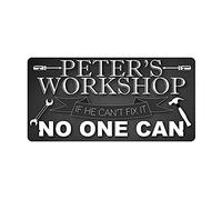 McMug - Peter's Workshop - Metal Sign, Decorative Sign, 200mm x 100mm