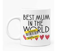 McMug - Reduced - Best Mum in The World - Funny Mother's Day Mug, Ceramic, 11fl.oz.