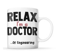McMug - Relax I'm A Doctor... of Engineering - PhD, Doctorate Mug, Ceramic, 11fl.oz.