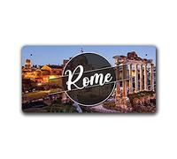 McMug - Rome Night Landscape - Italy - Metal Sign, Decorative Sign, 200mm x 100mm
