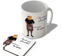 McMug - Scottish Translation - Haud Yer Wheesht! - Mug and Coaster Set, Ceramic, 11fl.oz.
