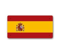 McMug - Spanish Flag - Spain Metal Sign, Decorative Sign, 200mm x 100mm