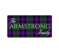 McMug - The Armstrong Family (Armstrong Modern Tartan) - Metal Sign, Decorative Sign, 200mm x 100mm