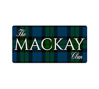 McMug - The Mackay Clan (Mackay Modern Tartan) - Metal Sign, Decorative Sign, 200mm x 100mm
