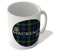 McMug - The Mackenzie Clan - Mackenzie Modern Tartan - (Circle Background) - Scottish Mug, Ceramic, 11fl.oz.
