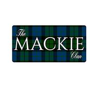 McMug - The Mackie Clan (Mackie Modern Tartan) - Metal Sign, Decorative Sign, 200mm x 100mm
