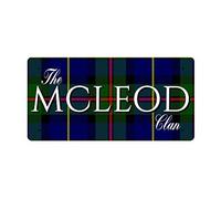 McMug - The Mcleod Clan (Mcleod Of Harris Modern Tartan) - Metal Sign, Decorative Sign, 200mm x 100mm